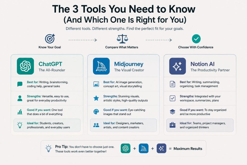 creat anather oine photo pour article "The 3 Tools You Need to Know