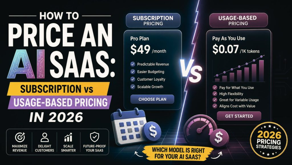 How to Price an AI SaaS: Subscription vs Usage-Based