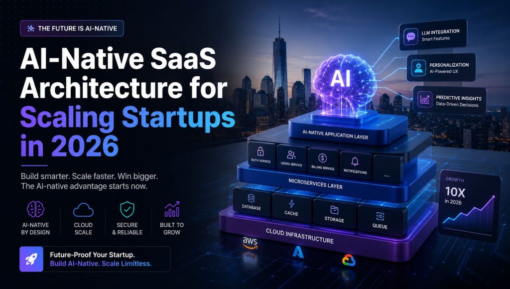 AI-Native SaaS Architecture for Scaling Startups in 2026