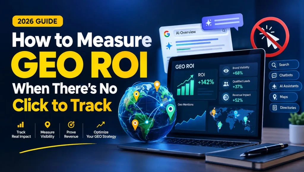 How to Measure GEO ROI When There’s No Click to Track (2026 Guide)